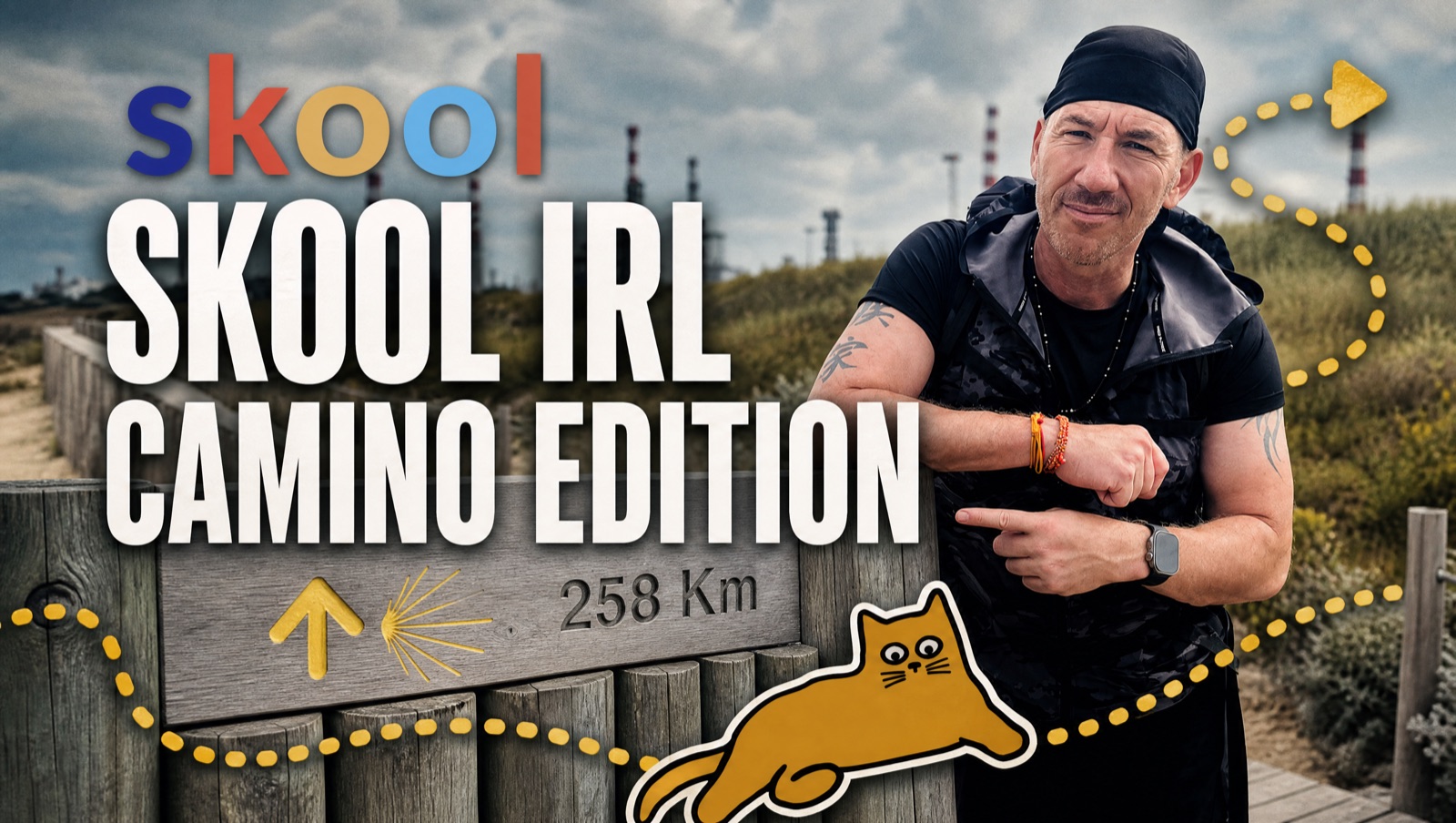 Skool IRL – Camino Edition. Walk the Camino Portugués from Porto to Santiago.